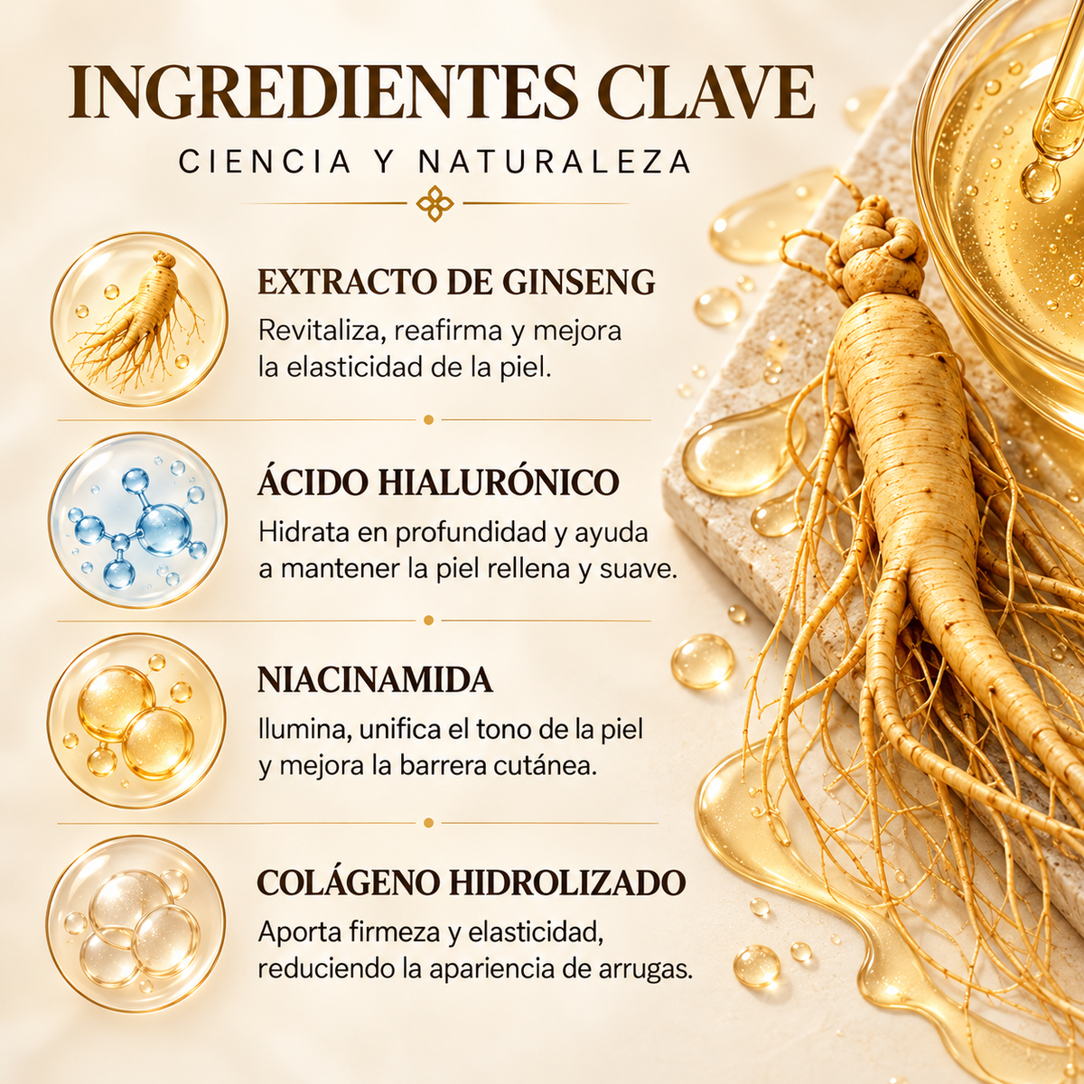 Sérum Facial de Ginseng