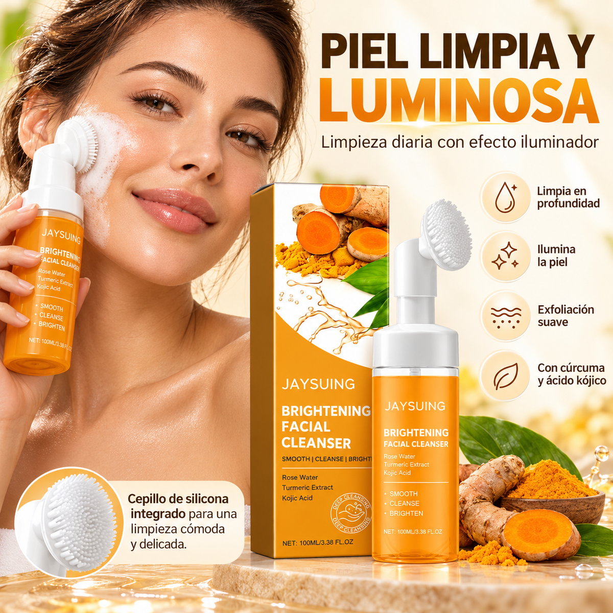 Limpiador Facial de Cúrcuma