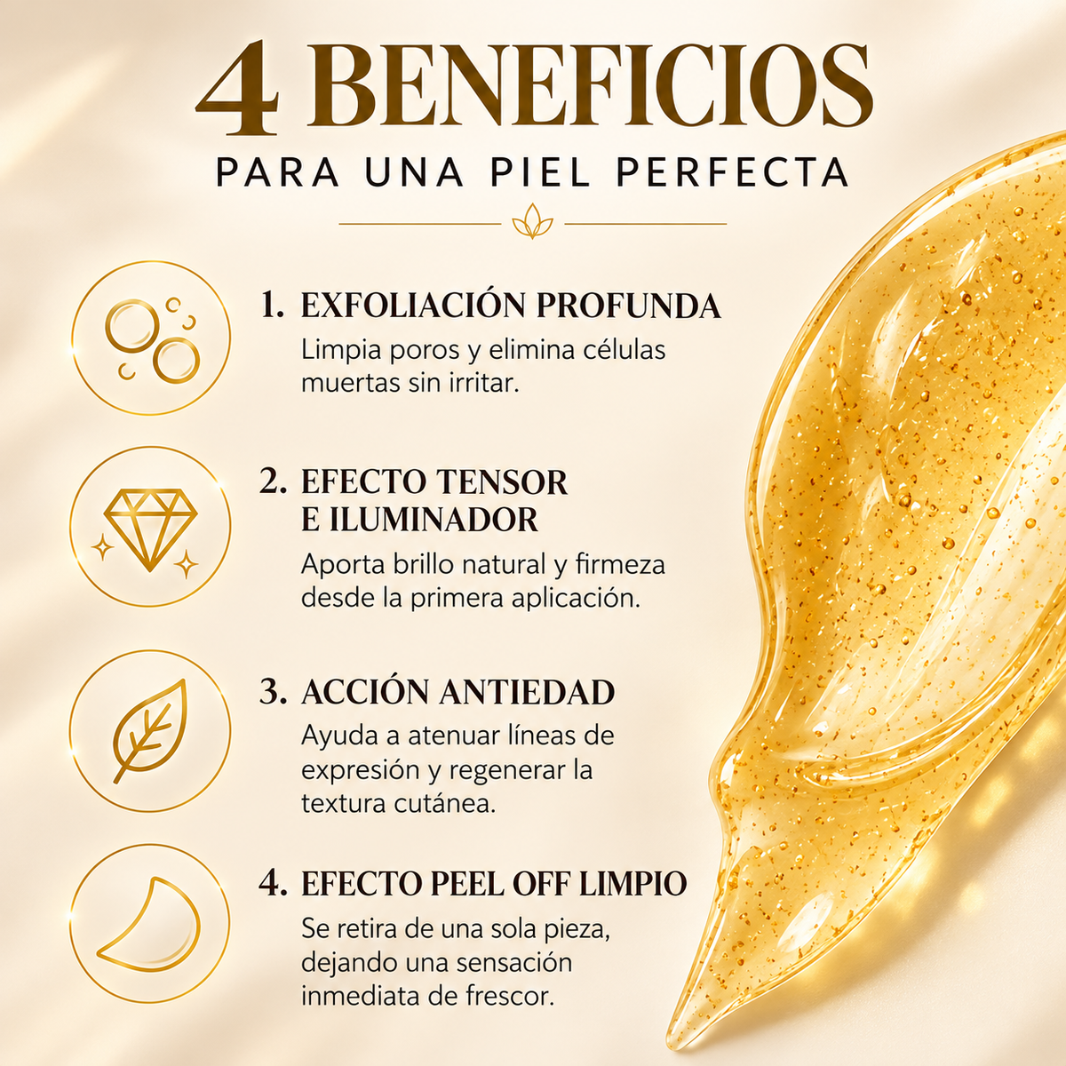 Mascarilla Facial Golden Glow