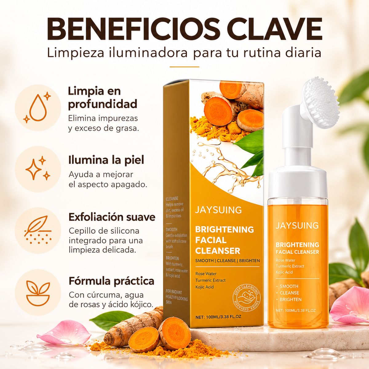 Limpiador Facial de Cúrcuma